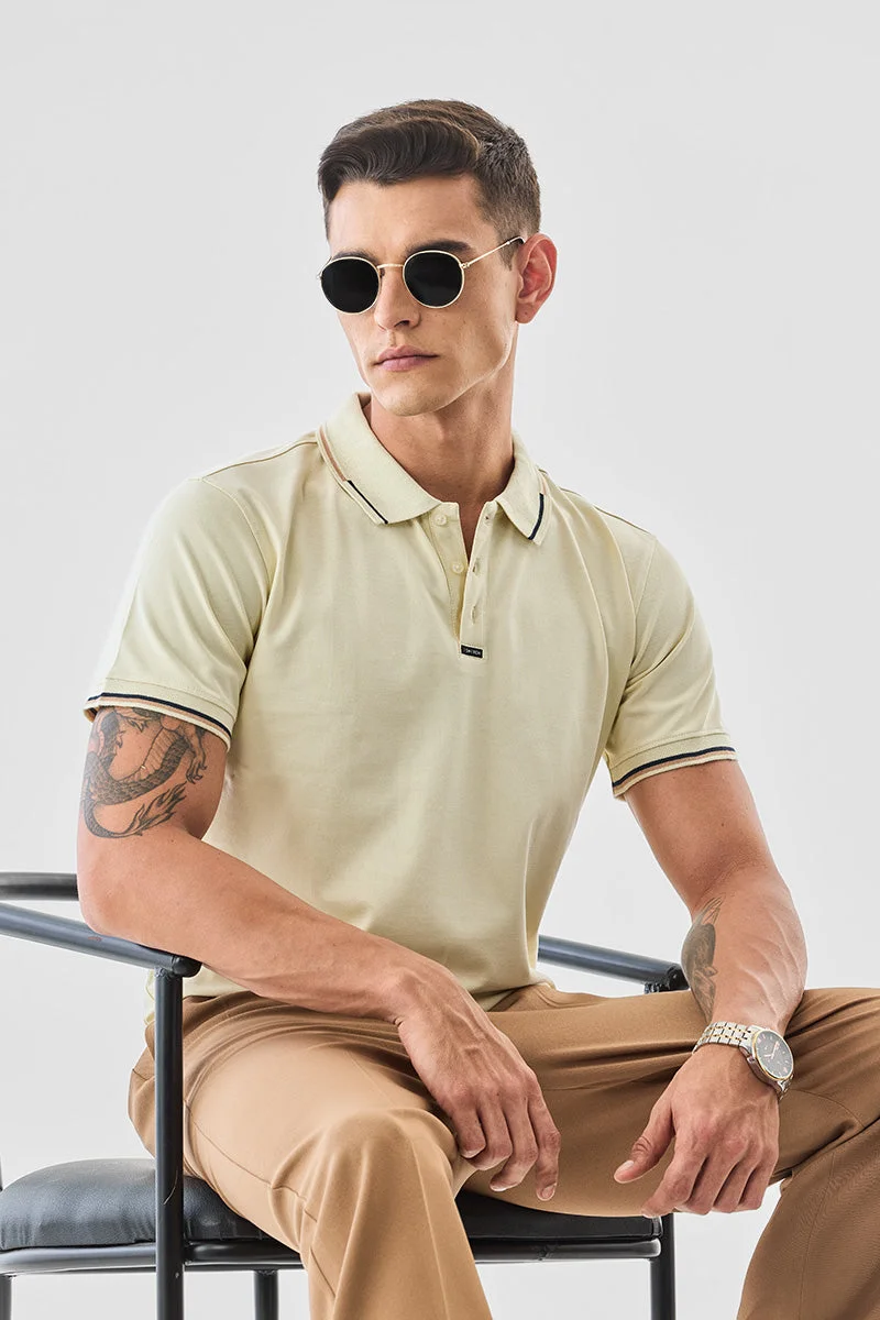 SNITCH Regular Fit Stretch Polo T-Shirt